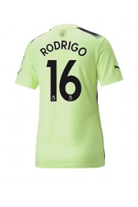Manchester City Rodri Hernandez #16 Voetbaltruitje 3e tenue Dames 2022-23 Korte Mouw
